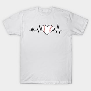 Heartbeat Pulse - Baseball T-Shirt